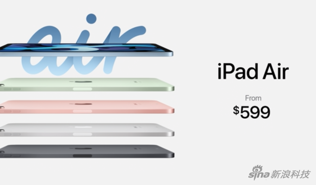 新iPad Air定价599美元起