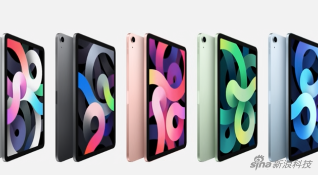iPad Air用了之前iPad Pro的机身设计，但多种颜色