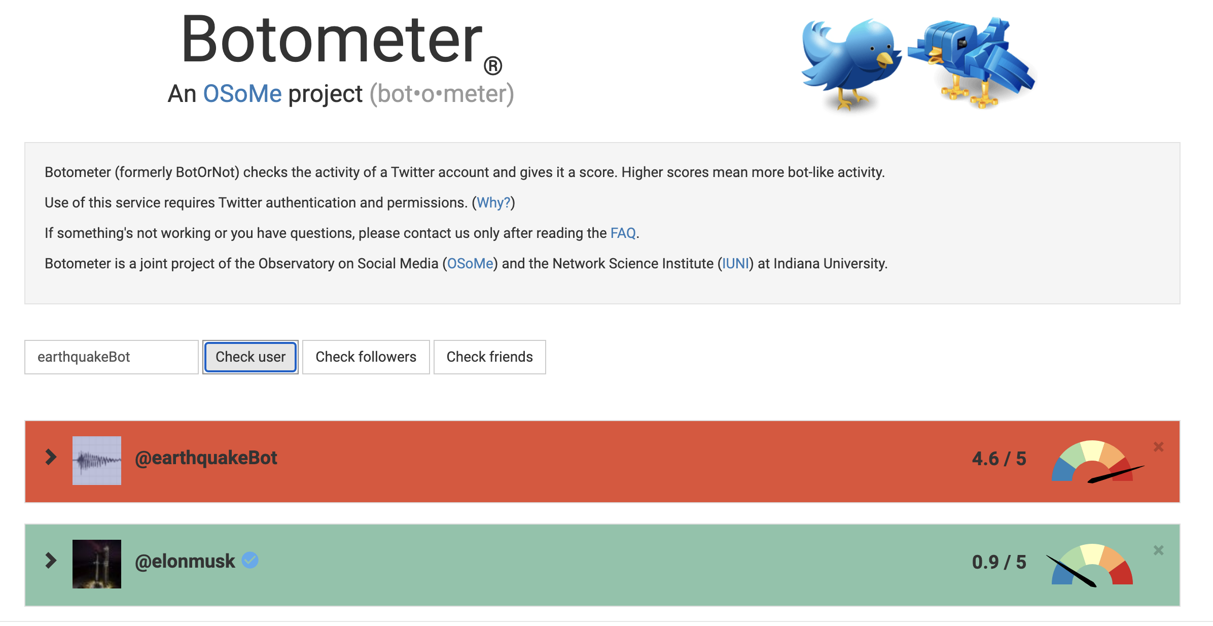 来源：botometer官网